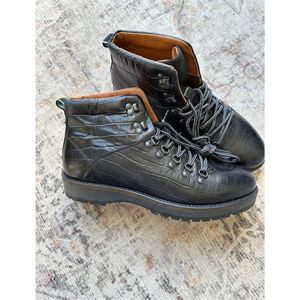 New Mens Black Boots - Shoe the Bear Size 40